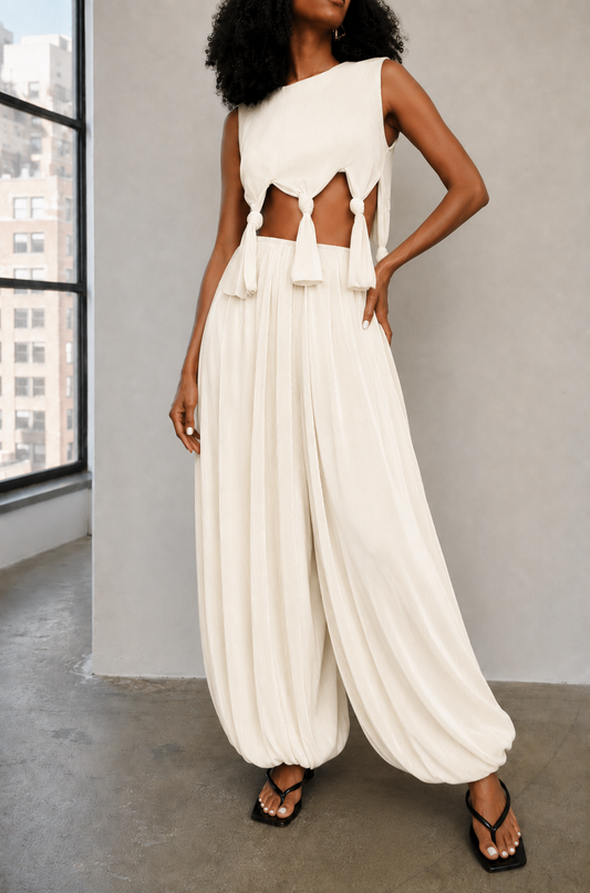 Jade Balloon Pants / Ivory