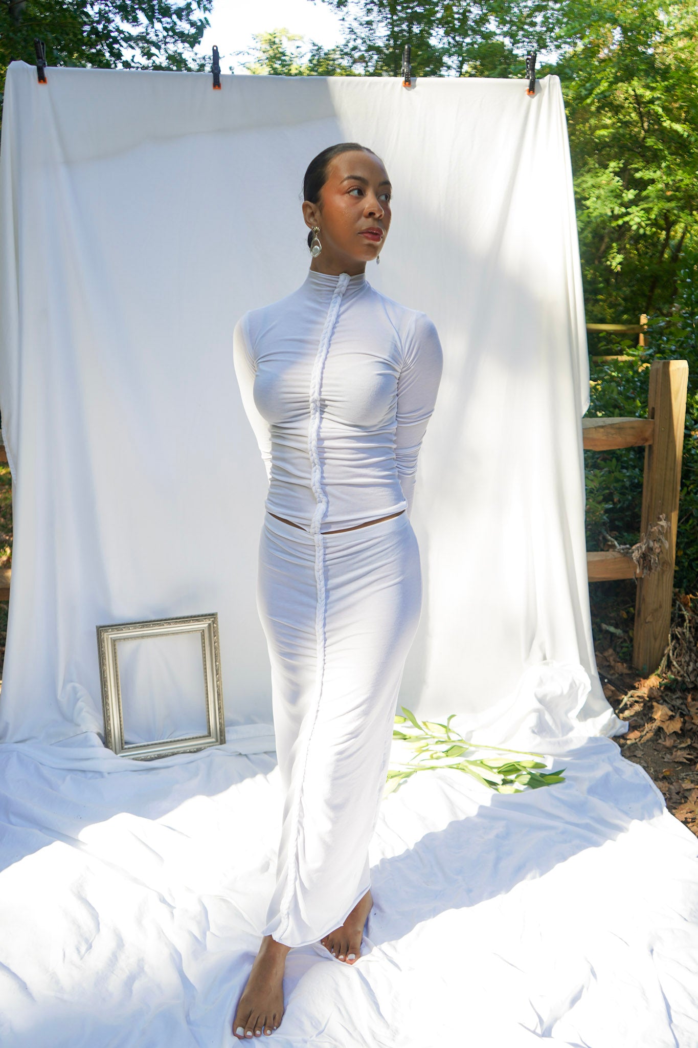 Gia Skirt / White – Keenya Weston