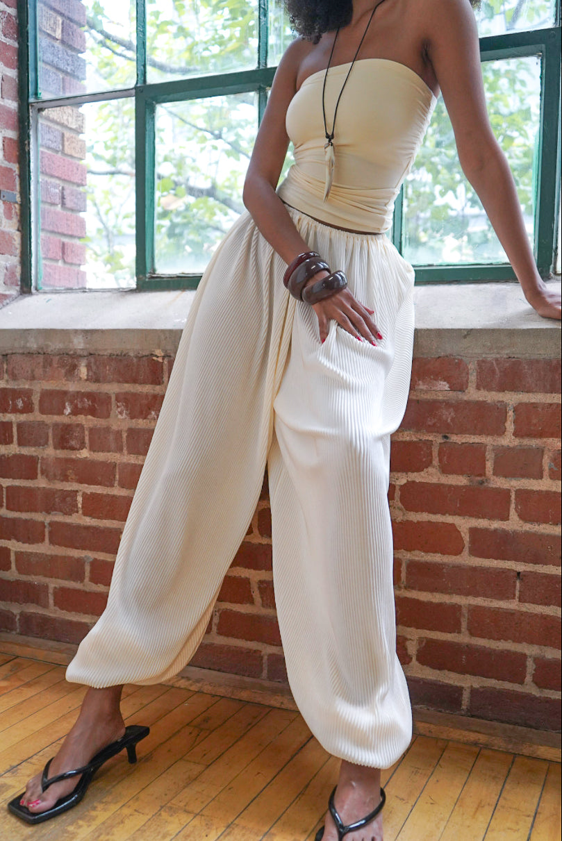 Jade Balloon Pants / Ivory